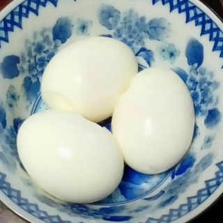 水筒で半熟ゆで卵の作り方